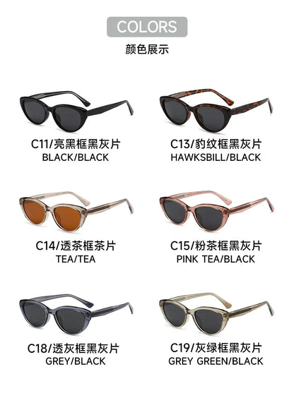 New Sweet Simple and Stylish Cat Eye Sunglasses UV Protection Reading Glasses Women Customizable Prescription 99022