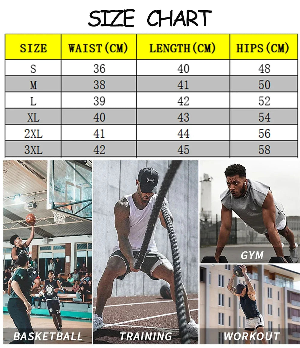 Anime Gym 2 in 1 Shorts for Men Quick Dry Breathable Mesh Performance Shorts Summer Sports Fitness Workout Jogging Short Pants