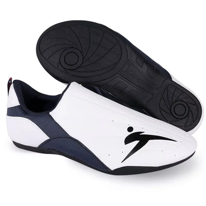 Adult Kids Wear-Resistant Taekwondo Shoes Karate Sneakers Thick Soft Sole Breathable Men Martial Arts Kung Fu Boxing Shoe