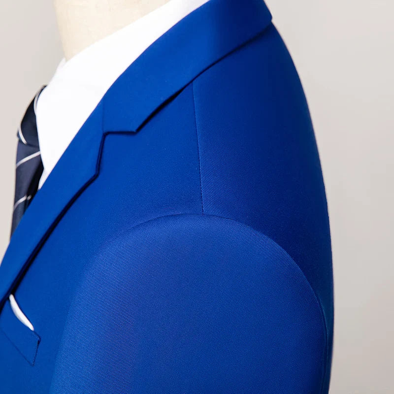 2026 New Men's Suit 3-Pieces Set (Jacket+Pants+Vest) Wedding/Party/Office Coat and Vests Trousers, Asian Sizes M-5XL 6XL.