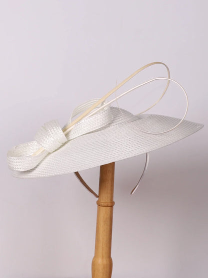 Fascinators Black White Weddings Pillbox Hat For Women Church Hat Sraw Fedora Black Wide Ladies Dress Kentucky Derby Hats