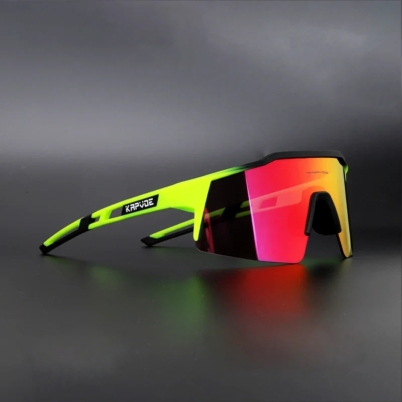 Cycling Sunglasses UV400 Cycling Glasses Polarized Built-in Myopia Frame Man Bicycle Eyewear Outdoor MTB Bike Goggles