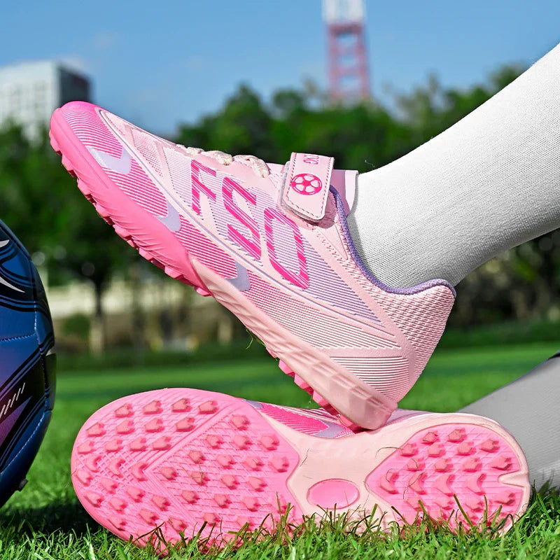 New Kid Match Boys Football Boots Sneakers Professional Non-Slip Sports Shoes Match Soccer Shoes Outdoor Comfortable Unisex