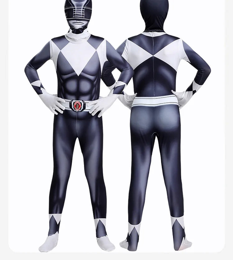 Adult Kids Superhero Power Samurai Sentai Shinkenger Rangers Costume Cosplay Adult Jumpsuit Dress Halloween Party Zentai Suits