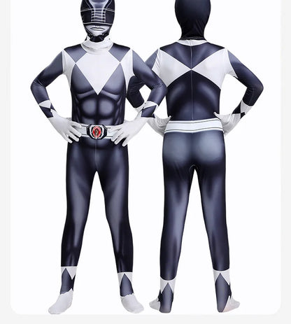 Adult Kids Superhero Power Samurai Sentai Shinkenger Rangers Costume Cosplay Adult Jumpsuit Dress Halloween Party Zentai Suits