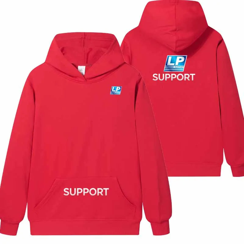 logo2026 Men's Long-Sleeved Hooded Sweatshirt with Personalized Print - Street Style Hoodie for Casual Sportswear