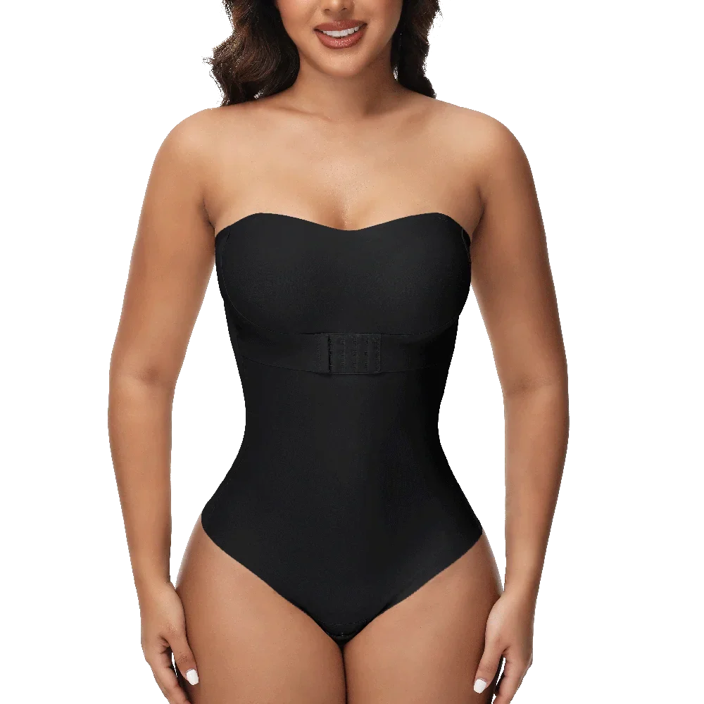 Strapless Thong Bodysuits 4XL Women Belly Control Full Body Shaper Push Up Breast Underwear Plus Size Women's Clothing
