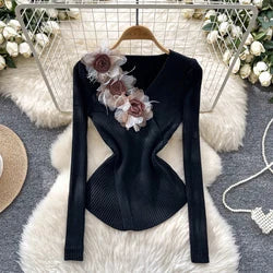 Retro Floral Chiffon Dr Women's Waist Cinched Bubble Sve Me Skirt Tea Break Gentle Soft Sle Korean High Waist A-Lin...