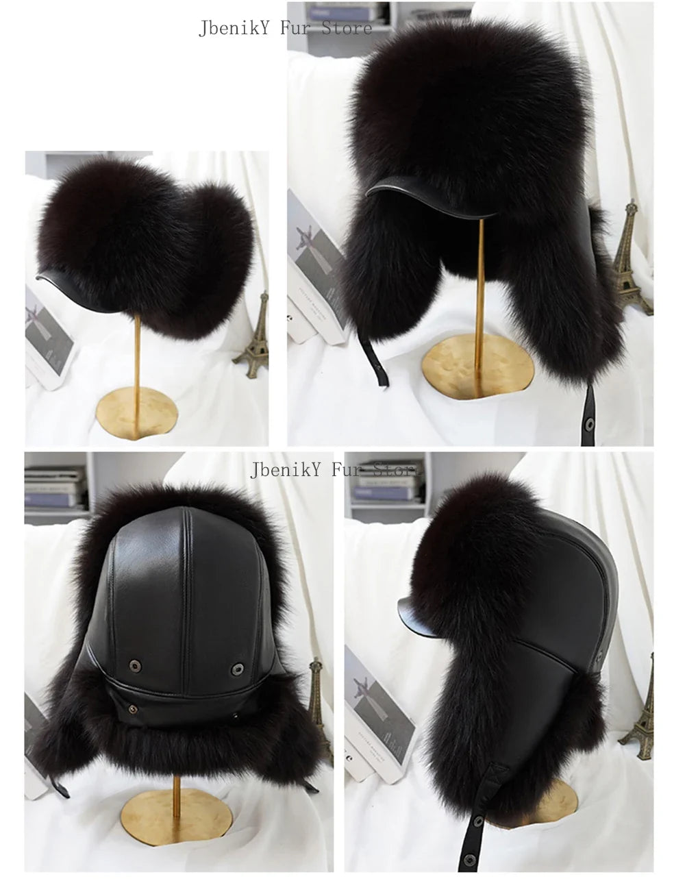 2026 Cap 100% Raccoon Dog Full Fur Fox Fur Hat Men's Fur Ear Protection Winter Thickened and Warm Russian Hat Men's Trend