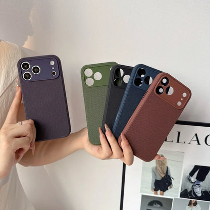 High End Original 2IN1 Technology Woven + Liquid Silicone Case For IPhone 17 Pro Max For Magsafe Magnetic Drop Protection Cover