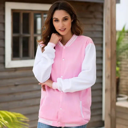New Supernatural Printed Baseball Jacket Women Men Outdoor Long Sleeves Hip Hop Personality Fashion Sweatshirt Y2K Jersey Coat