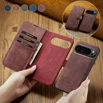 For Google Pixel 6 7 8 9 10 Pro XL/Pixel 5A 6A 7A 8A 9A Magnetic Detachable Cover 2in1 Flip Leather Wallet Phone Case