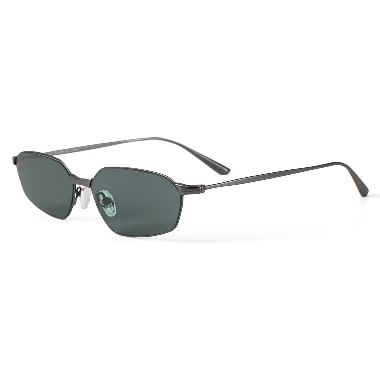 Fashion New Polygon Pure Titanium Outdoors Sun Protection Sunglasses High-quality Ultra Light Frame Support Prescription Lenses