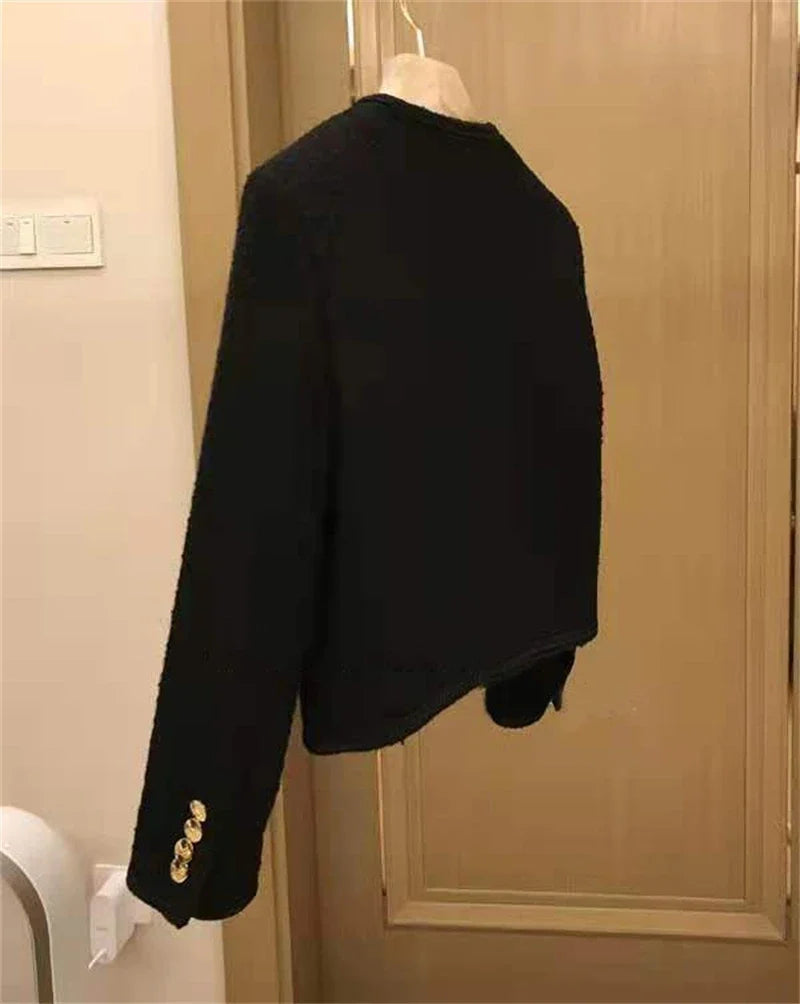 Women's Suit Coat 2025 Spring Autumn Temperament Versatile Ladies Woolen Blazer Jacket Casual Loose Lady Blazer Outerwear