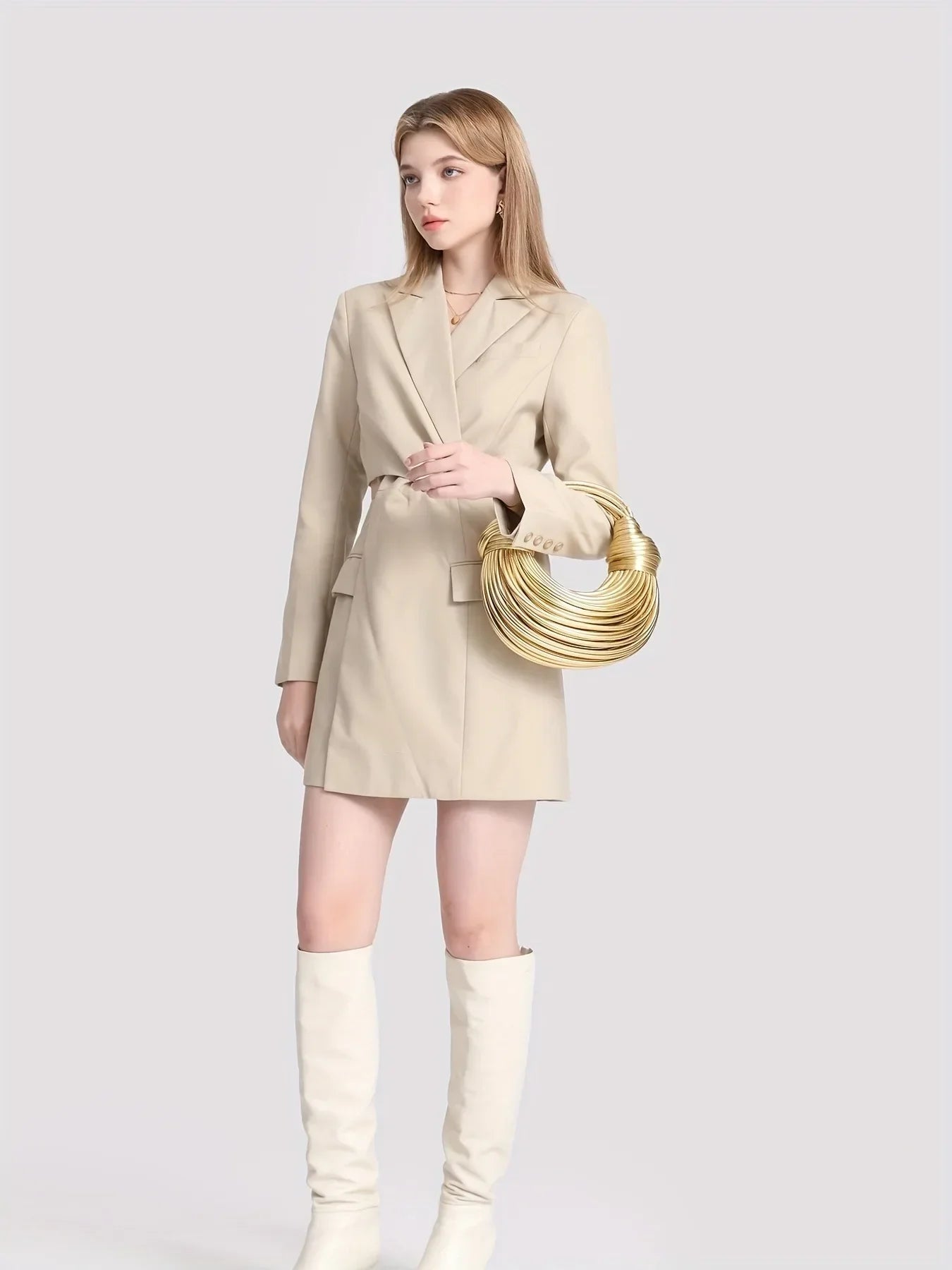 Ladies2025New Luxury Designer Handbags Hand-woven Noodle Bag Knot Bag silver Dinner Bag
