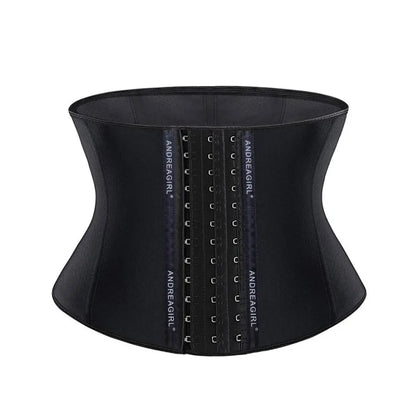 22cm Short 3 Layers Latex Waist Trainer Corset 9 Steel Bones Shapewear Body Shapers Women Corset Slimming Belt Waist Shaper 9052