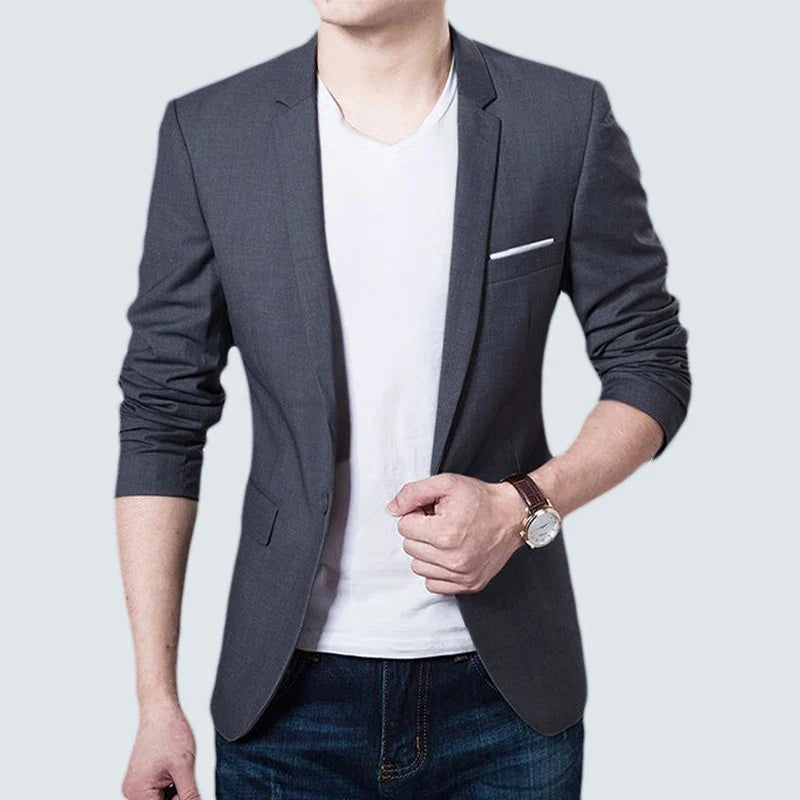 Spring Autumn Men Jacket Suit One Button Korean Style Blazer Non-ironing Mens Wedding Tuxedos Suits Blazer Masculino