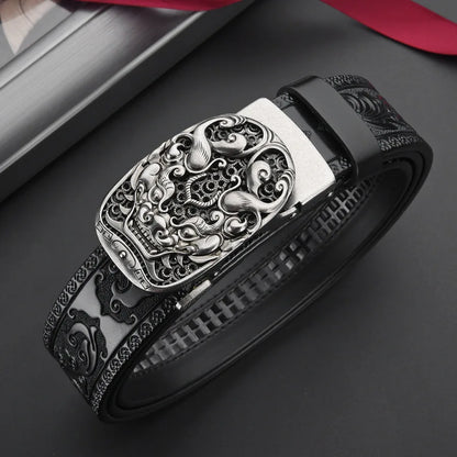 New Genuine leather retro men's belt luxury brand fashion trend business men's belt for men's gift