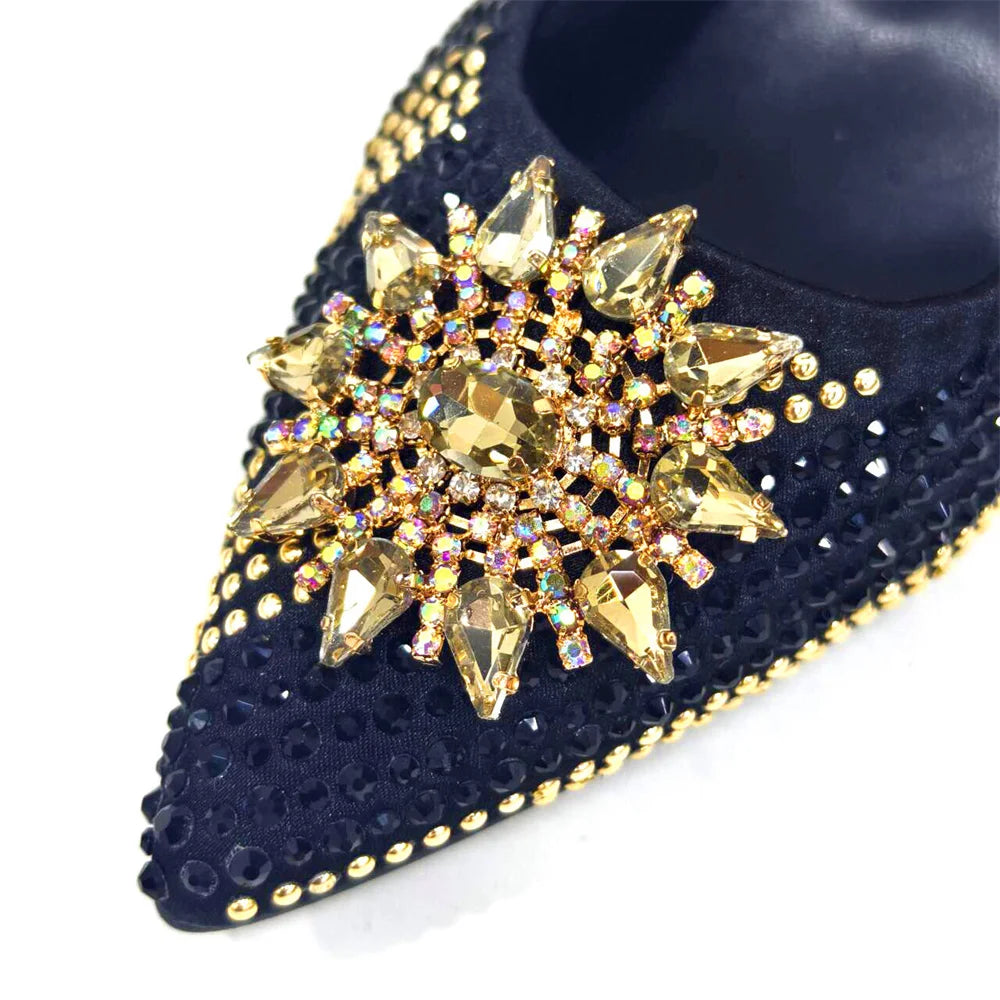 Elegant Women's Shoes and Bag Sets Wedding Party Bags and Shoes Comfortable Mid Heel Shoes Commuting Shoes for Women
