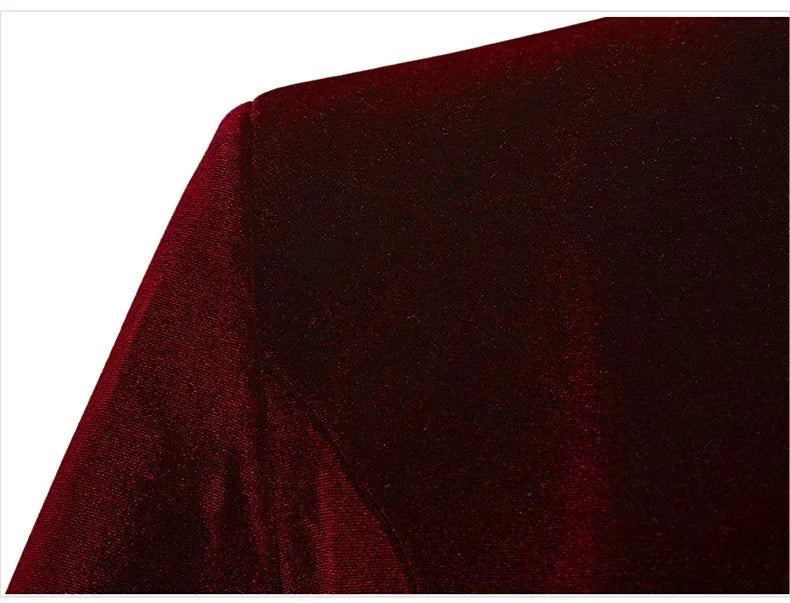 Men Steampunk Gothic Victorian Jacket Vintage Wine Red Velvet Tailcoat Medieval Frock Coat Uniform Party Halloween Costume Homme