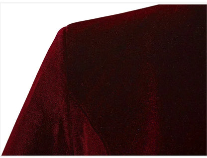 Men Steampunk Gothic Victorian Jacket Vintage Wine Red Velvet Tailcoat Medieval Frock Coat Uniform Party Halloween Costume Homme