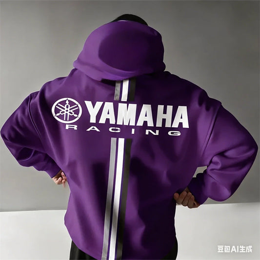 2026 New Yamaha New Autumn And Winter Cotton Hooded Sweatshirt Men And Women Oversized Comfortable And Motorcycle Riding Hooded