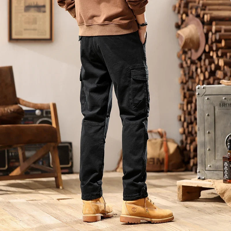 New Men Fashion Military Cargo Army Pants Slim Regualr Straight Fit Cotton Multi Color Camouflage Green Yellow Trousers BL7606