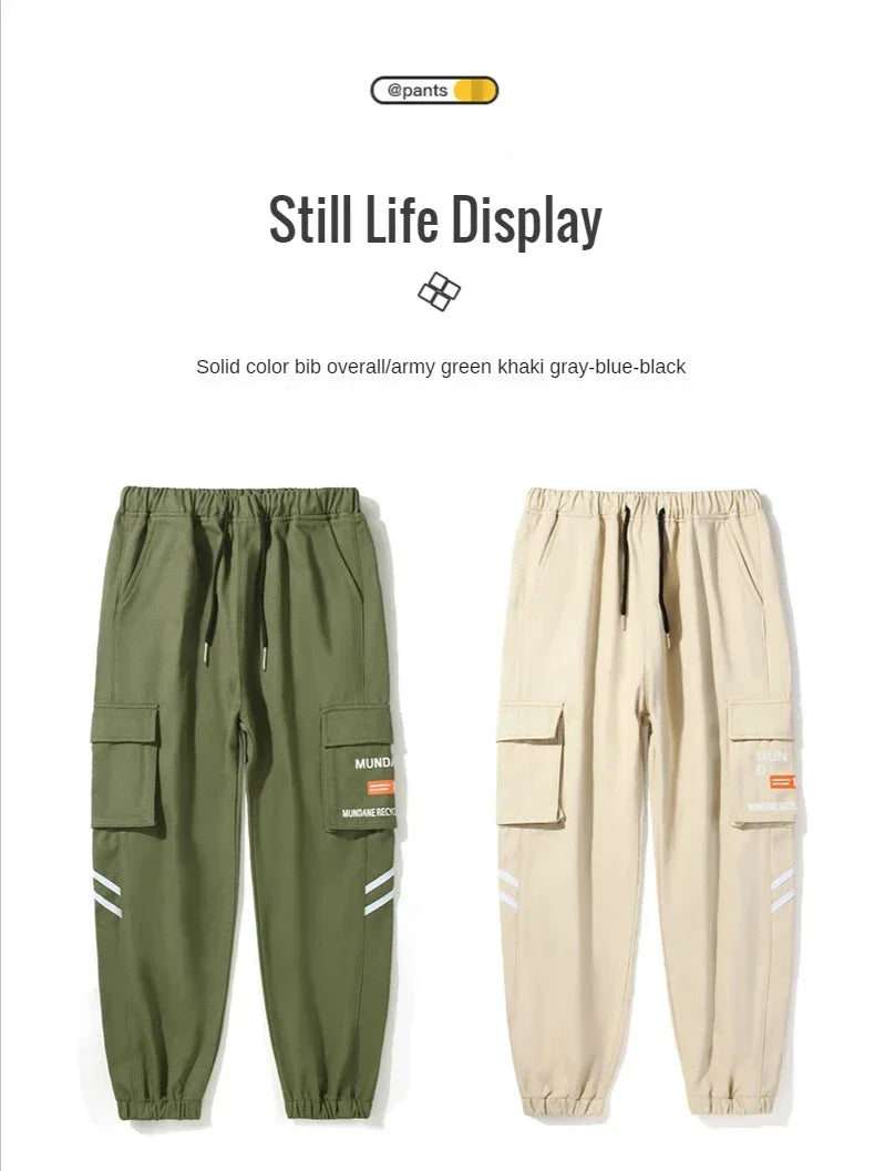 New Korean Fashion Style Casual Pants Men Cotton Cargo Trousers Male Plus Size Camouflage Streetwear Y2K Harem Jogger Camo Trend