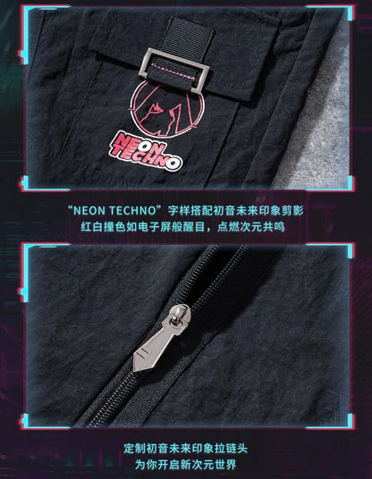 Hatsune Miku Cosplay Men's Trousers Cargo Pants Anime Vocaloid Women Man Clothes Work Trousers Casual Costume