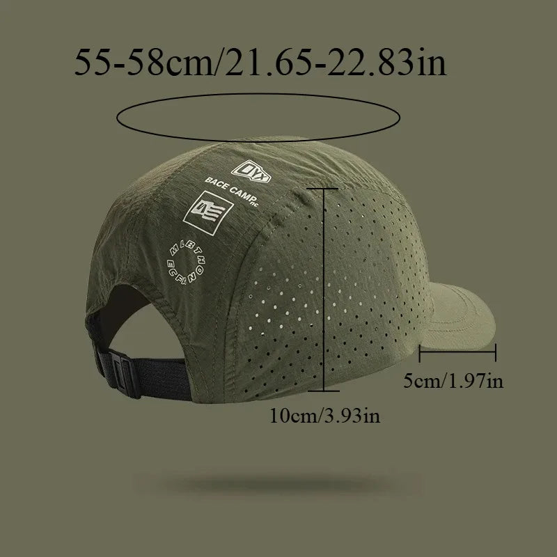 Summer Thin Breathable Mesh Baseball Caps for Men and Women Outdoor Camping Leisure Sun Protection Quick-drying Hiking Hats