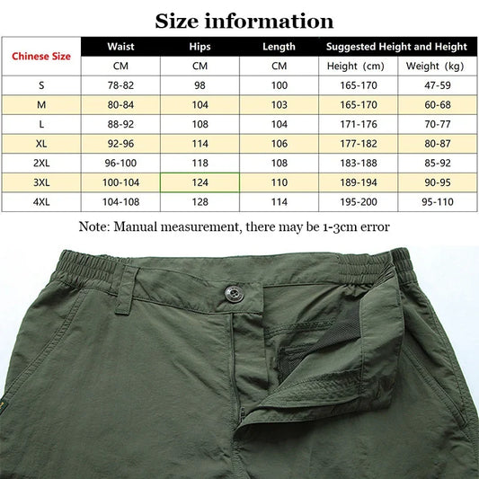 Summer Casual Lightweight Army Military Long Trousers Male Waterproof Quick Dry Cargo Camping Overalls Breathable Tactical Pants