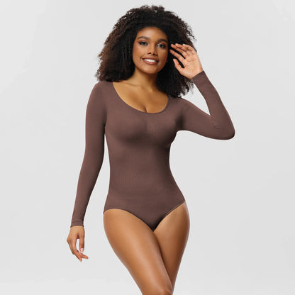 Sexy Women's Clothing Autumn/winter Long Sleeve Shapewear Tummy Control Bodycon Dress