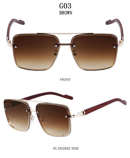 2024 Square Sunglasses For Men Vintage Sunglasses Women Trendy Vintage Fashion Glasses Dropshipping Gafas De Sol Hombre Okulary