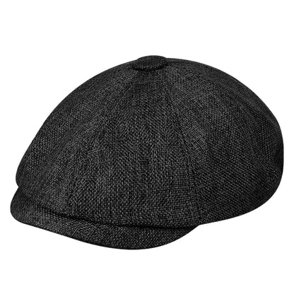 Men Retro Beret British Hats Wool Blend Vintage Herringbone Tweed Men Casual Fashion Hat Flat Keep Warm Caps Gifts