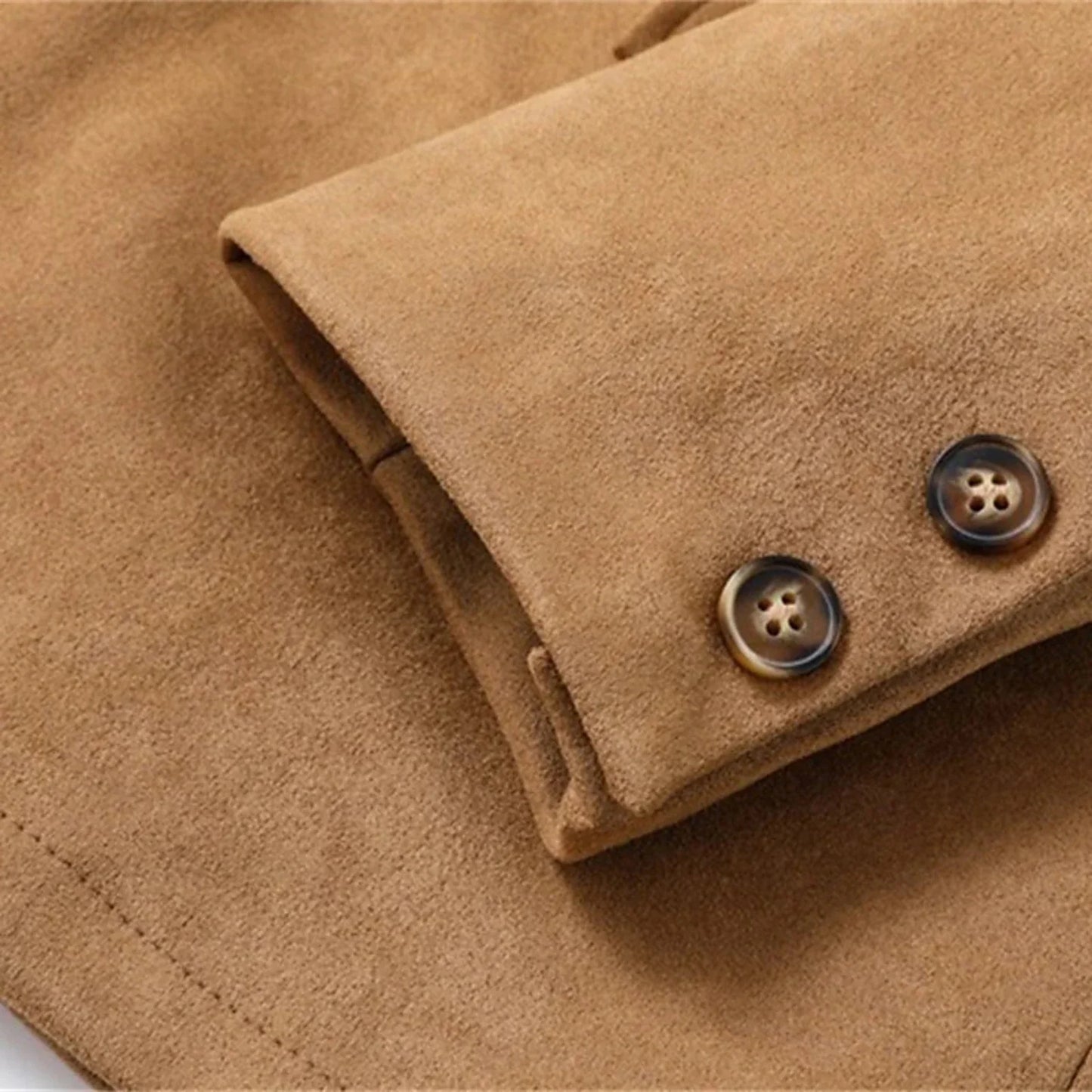 Autumn Winter Men'S Casual Blazer Jacket Stand Collar Long Sleeve Solid Color Single Breasted Button Fashion Jackets