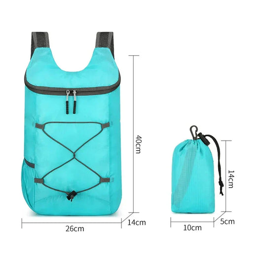 New Unisex Backpack Lightweight Folding Multi Color Outdoor Backpack Spring Fashion Mini Tote Bag