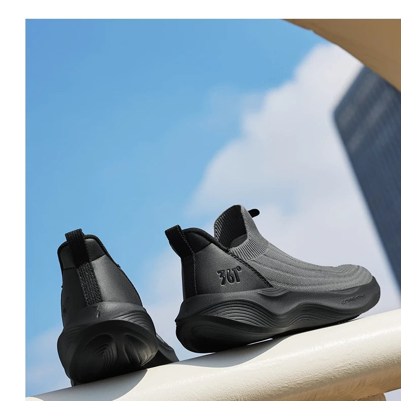 Lightweight Slip-On Men Running Shoes Breathable Mesh Upper Cushion Comfort Soft Soled Male Sneakers 672542215F