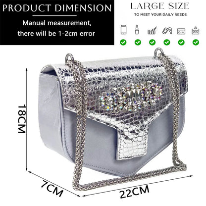 Italian Shoes and Bags Matching Set 2024 Women Heel Party for Silver Colour Italian Design Wedding Bigger Size Shoes