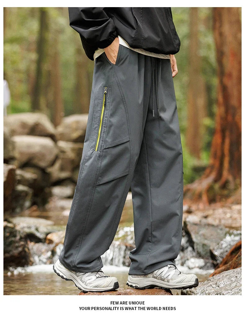 Outdoor Hiking Pants Male Waterproof Windproof Climbing Paratrooper Trousers Autumn Wear-Resistant Camping Cycling Cargo Pants