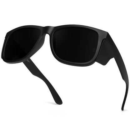 Extra Large Z87 Safety Sunglasses for Big Heads Men Women TR90 Oversized Side Shields Wrap Sun Glasses UV400 8806S