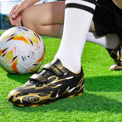 Professional Soccer Shoes Kids Long Spikes FG Football Boots Outdoor Grass Cleats Turf Football Shoes Boys Training Soccer Boots