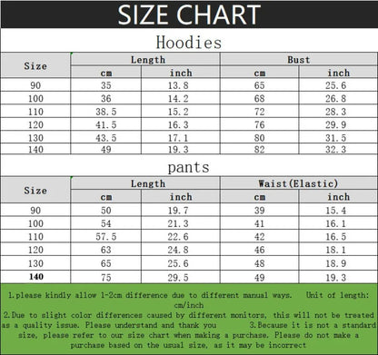 Spring Fall New Style Girls Sweatsuit Tracksuit Kids Casual O Neck Hoodies and Long Pant 2pcs Sets Child Sport Clothing Set