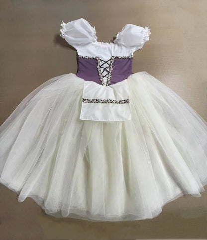 Adults Women Girls Long Ballerina Dress Kids Child Giselle Performance Swan Dance Costume Red Romantic Tutu Ballet Skirt Clothes