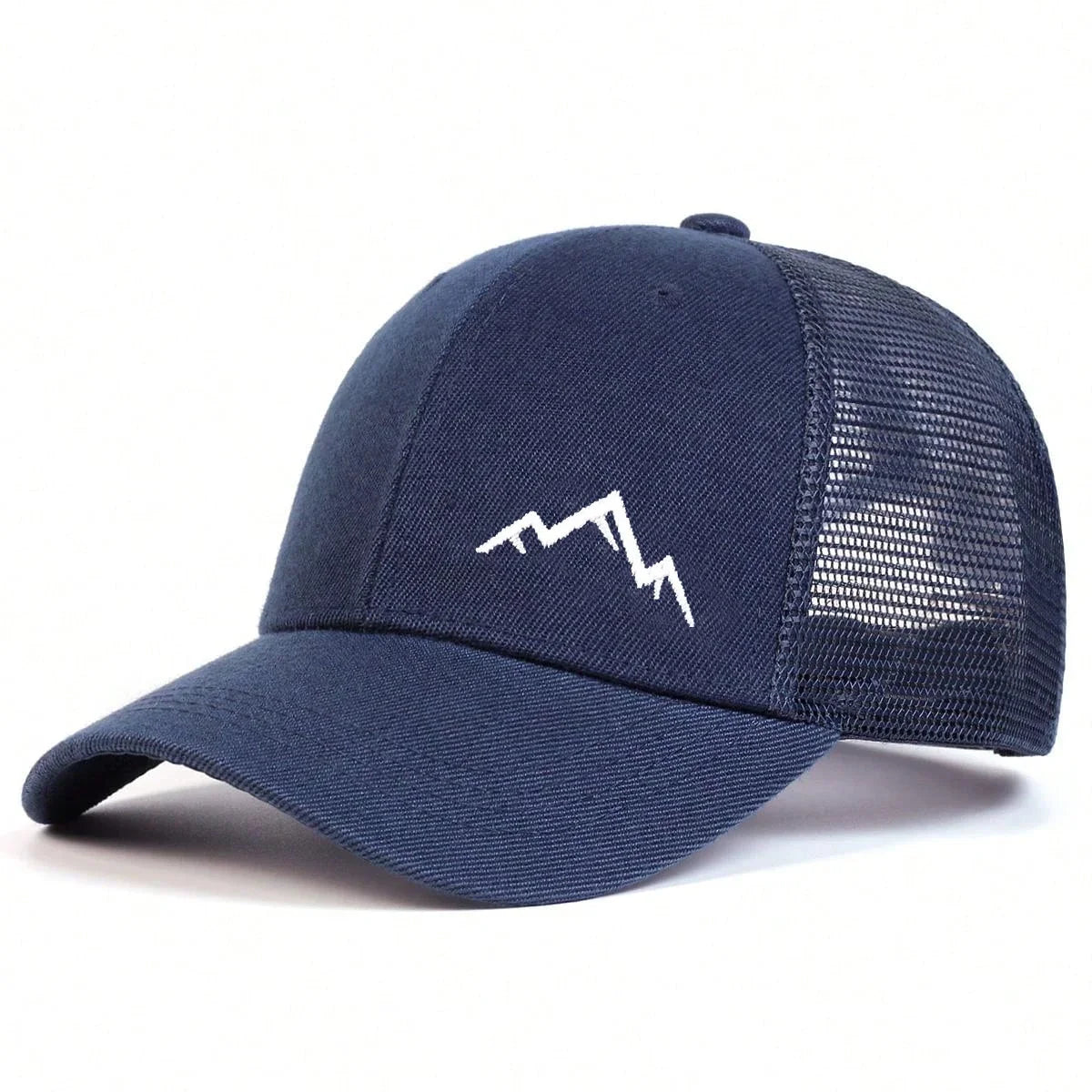 Unisex Mountain Range Embroidery Baseball Net Caps Spring and Summer Outdoor Adjustable Casual Hats Sunscreen Hat