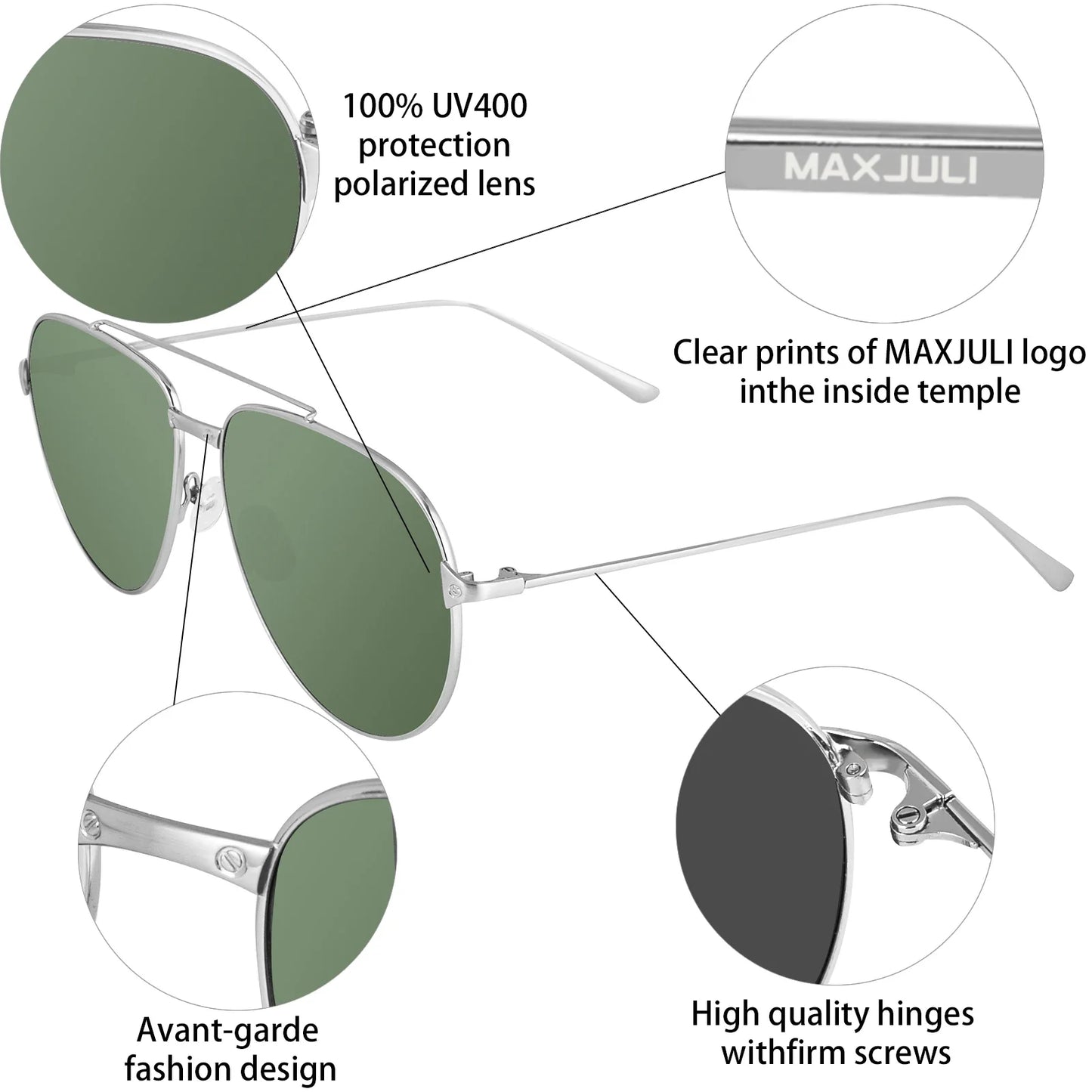 XXL Size Extra Large Polarized Sunglasses for Men with Big Wide Heads  Metal Glasses gafas de sol hombre 8223