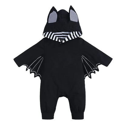 0-24Months Baby Boys Jumpsuits Halloween Costumes Children Halloween Cosplay Party Boy Clothes Long-sleeved Hoodie