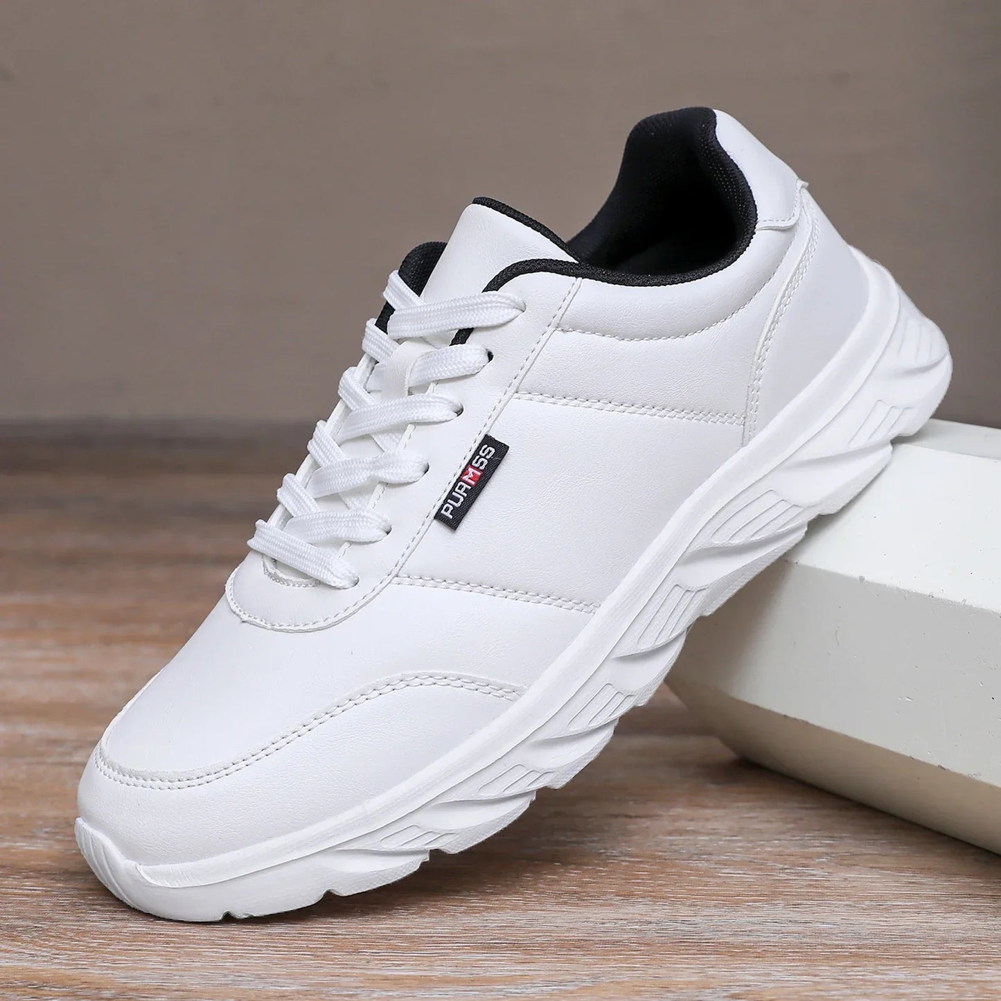 Men Shoes Soft Moccasin Shoes Comfortable Casual Shoes for Men Solid Black White Walking Men Sneakers Footwear Plus Size 39-46