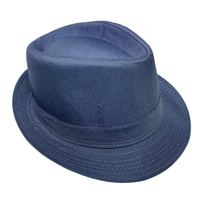 Summer Solid Bright Color Sun Hat British Jazz Hat Top Hat Men's Top Hat Winter Middle-aged and Elderly Jazz Warm Hat Fedora Hat