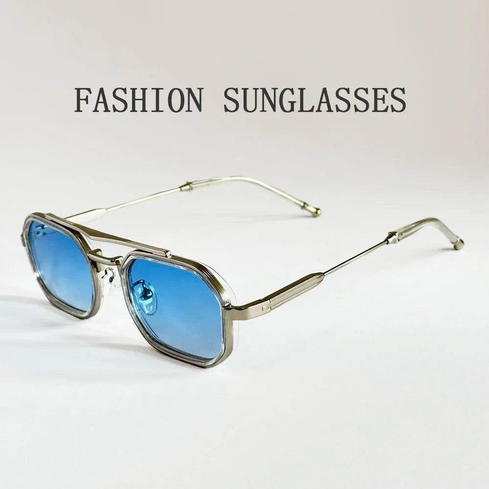 Square Punk Sunglasses For Men Luxury Vintage Steampunk Sunglasses Women Trendy Fashion Glasses Dropshipping Gafas De Sol Hombre