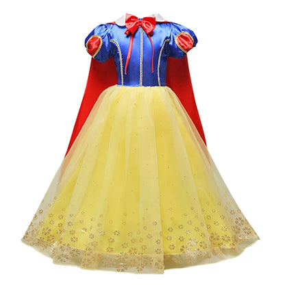 Children Princess Clothing Kids Elsa Anna Cinderella Rapunzel Party Cosplay Dresses Little Girls Christmas Halloween Dress Up